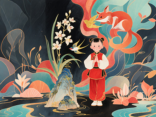 【教培武术】宣传插画展架