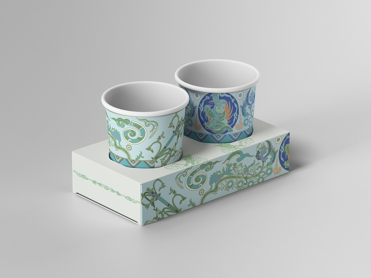 古蜀回响：三星堆主题插画设计