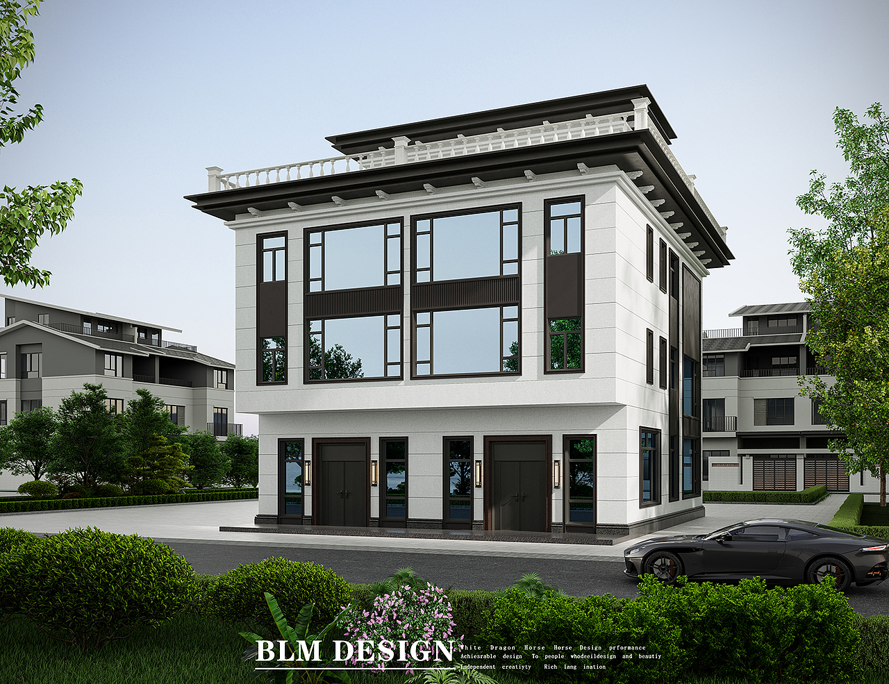 建筑外立面—白龙马效果图