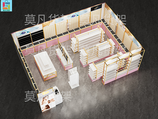 精品店道具场景规划-莫凡货架实力厂家
