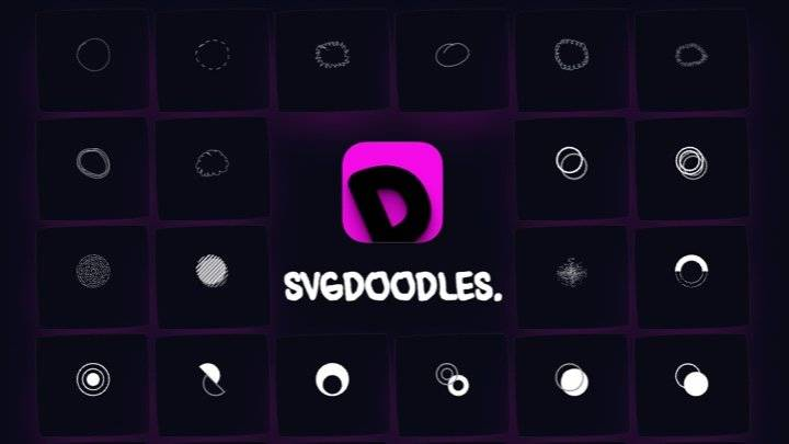 SVG Doodles - 独特的手绘质感、涂鸦风格 SVG 素材库，可免费商用