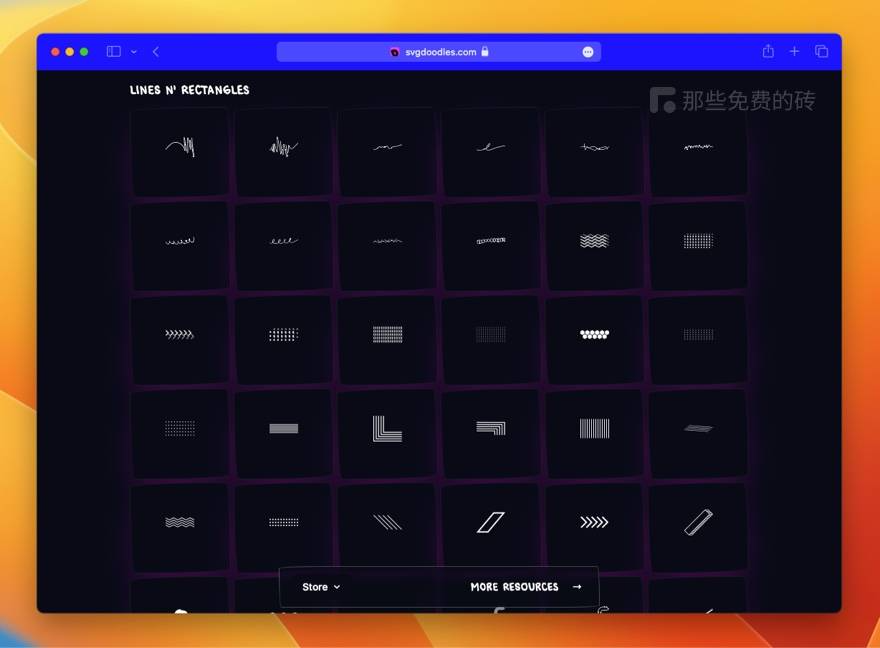 SVG Doodles - 独特的手绘质感、涂鸦风格 SVG 素材库，可免费商用