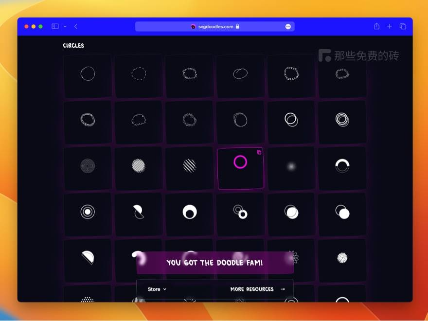 SVG Doodles - 独特的手绘质感、涂鸦风格 SVG 素材库，可免费商用