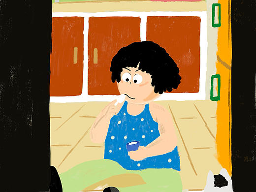 在吃酸奶（个人主页-ZNzIzMjc3NTY=） - 艺术插画 - 站酷设计师皿鸟土原创素材 - 站酷ZCOOL