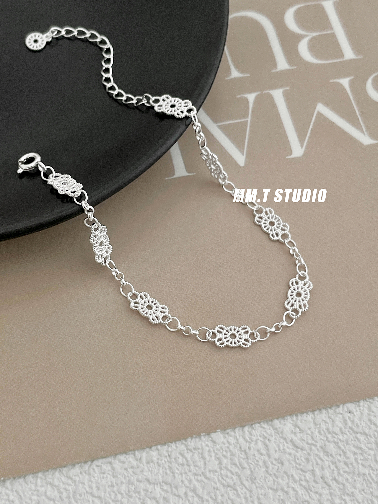 银饰丨首饰静物图丨场景图丨ins饰品丨麦图摄影丨