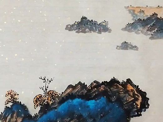 国画的意趣-画家姚永丰-原创诗词国画山水-浪涌千潮