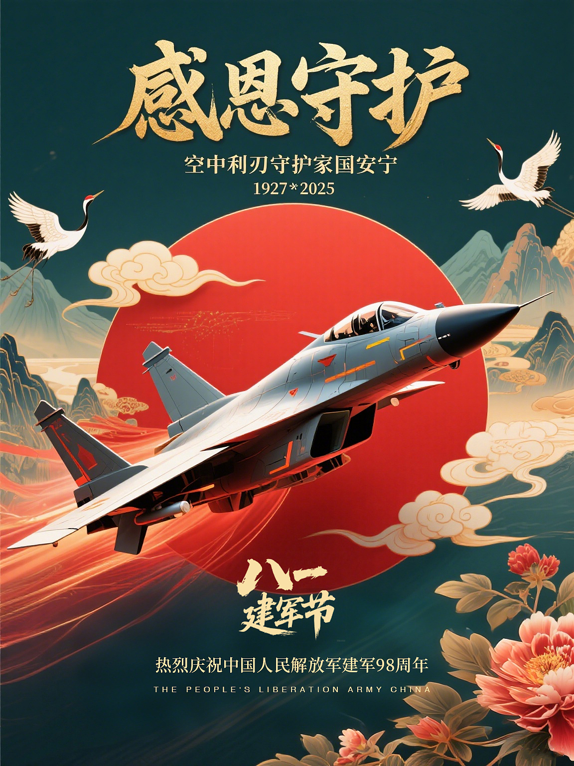 八一建军节主题系列海报