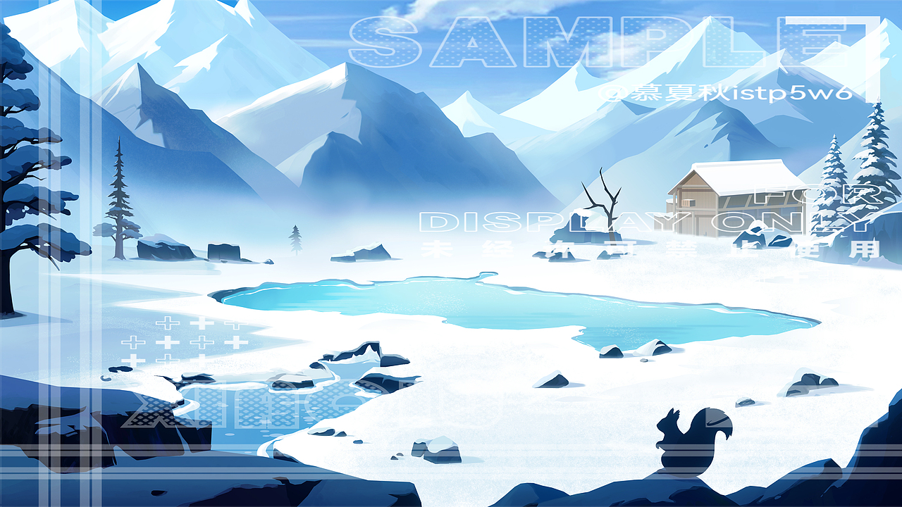 雪山横版战斗场景设计