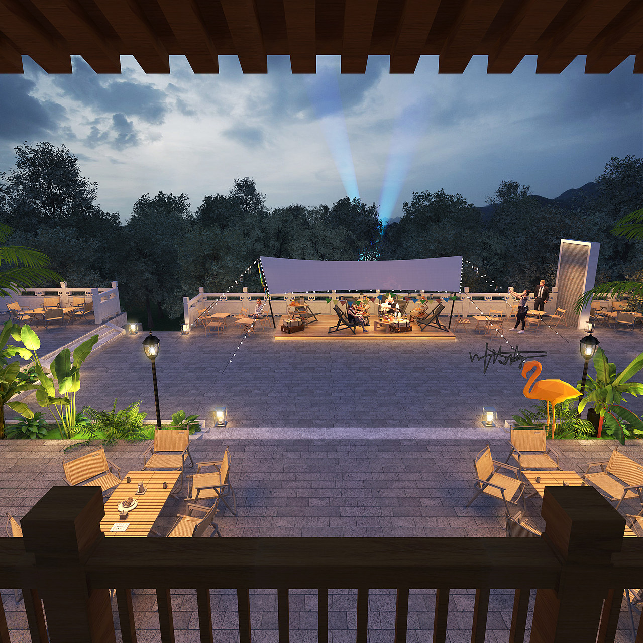 室外效果图|农家乐设计（图ZMzk0NDc5Njc2） - 建筑设计 - 站酷设计师诗诗小仙女原创素材 - 站酷ZCOOL