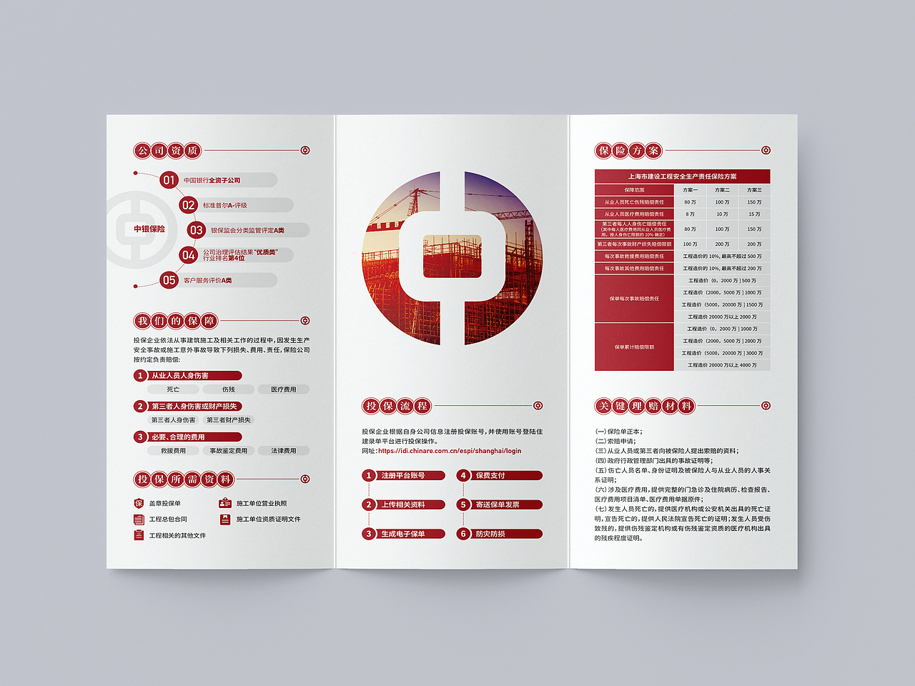 中银保险金融产品介绍三折页设计（图ZMzk0NDg5MzUy） - 宣传物料 - 站酷设计师画册设计猫小烟原创素材 - 站酷ZCOOL