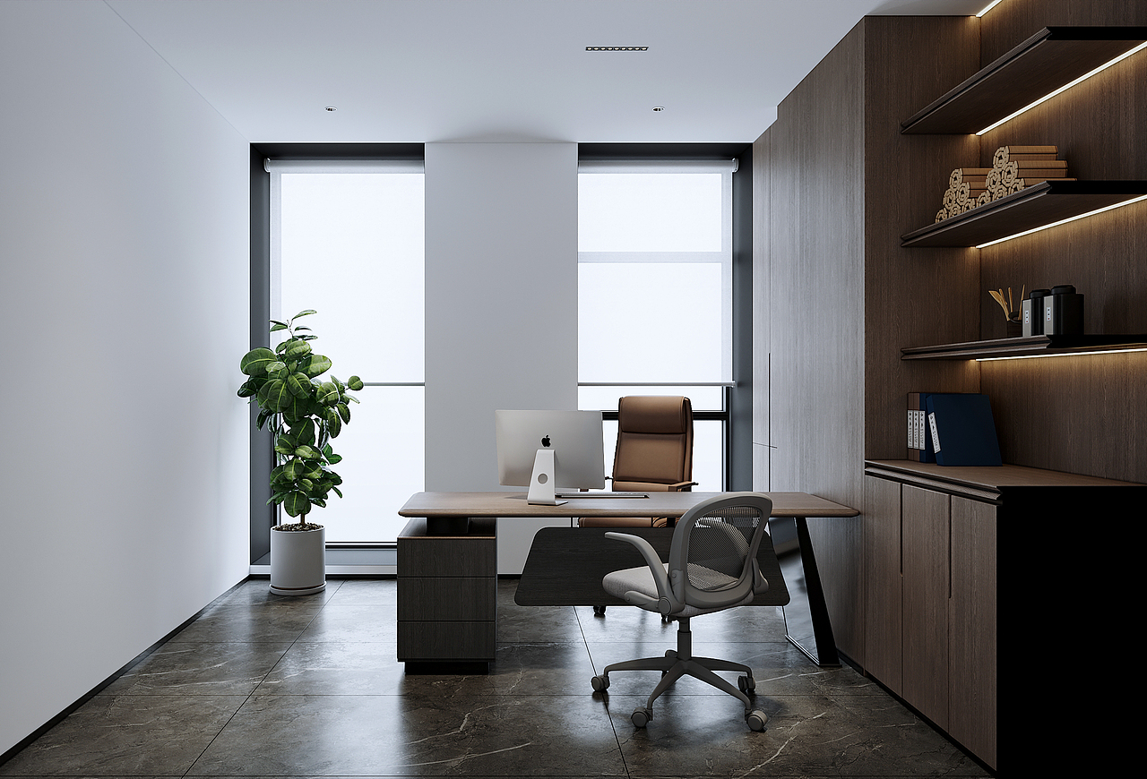 沈阳 城开中心300㎡意式风格办公室效果表现（图ZMzk0NDkxMzU2） - 商业空间设计 - 站酷设计师3A视觉表现原创素材 - 站酷ZCOOL