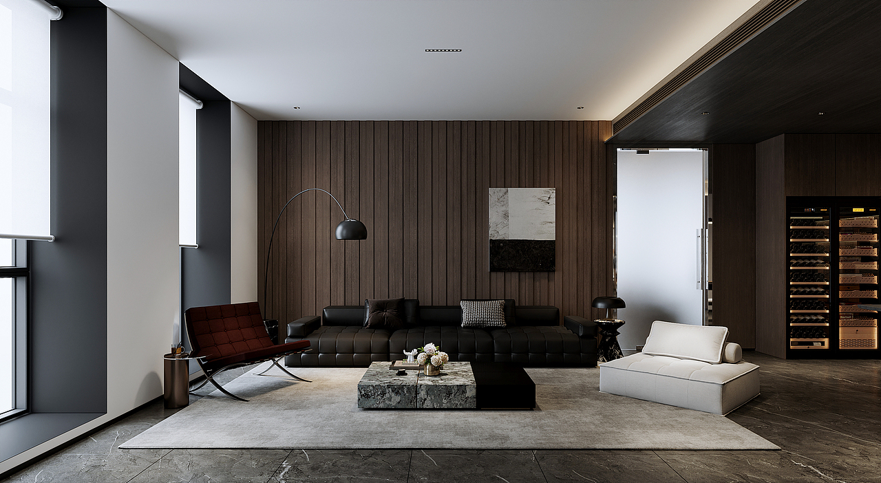 沈阳 城开中心300㎡意式风格办公室效果表现（图ZMzk0NDkxMzY4） - 商业空间设计 - 站酷设计师3A视觉表现原创素材 - 站酷ZCOOL