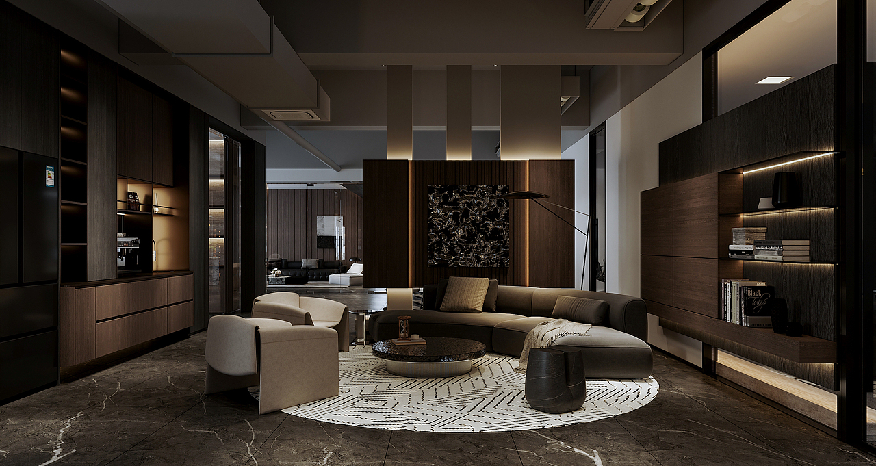 沈阳 城开中心300㎡意式风格办公室效果表现（图ZMzk0NDkxMzQw） - 商业空间设计 - 站酷设计师3A视觉表现原创素材 - 站酷ZCOOL