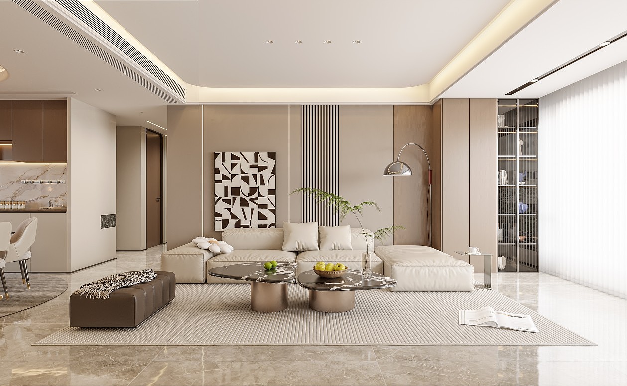 现代轻奢简约客餐厅效果图表现（图ZMzk0NDk2MjQ0） - 家装设计 - 站酷设计师王彤ing原创素材 - 站酷ZCOOL