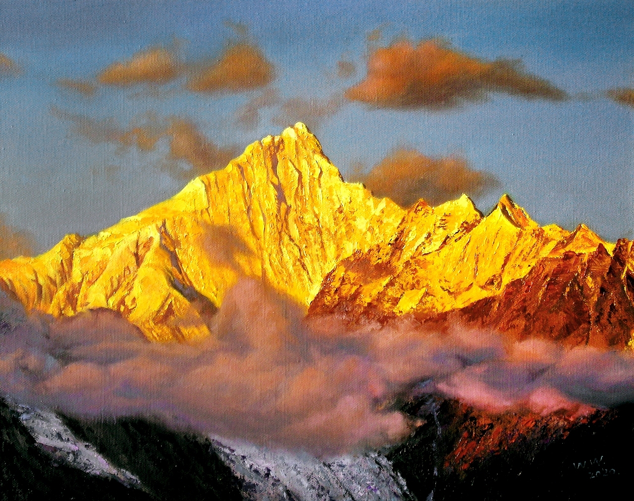 会呼吸的金山（图ZMzk0NTAyMjY4） - 绘画 - 站酷设计师书画经纪人原创素材 - 站酷ZCOOL