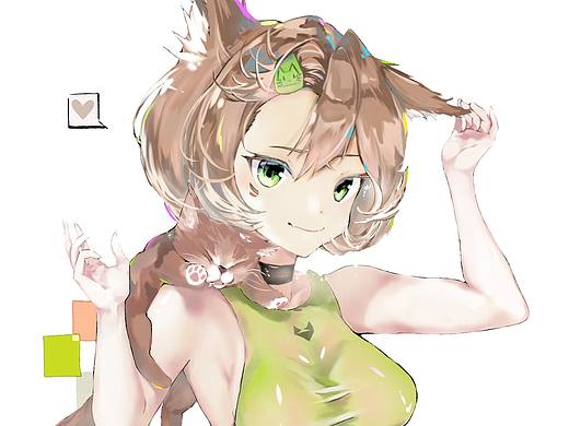夏日猫娘