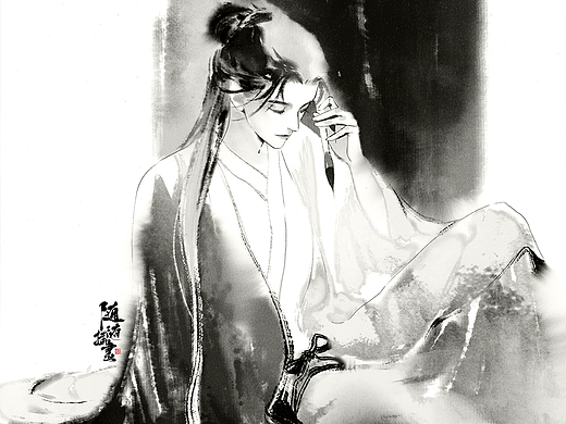 一些黑白水墨练习2