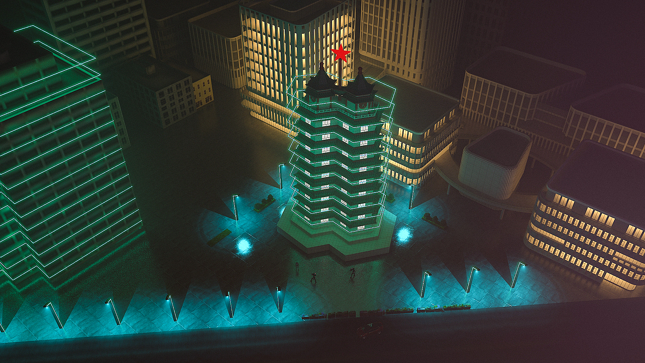 郑州二七3D渲染练习