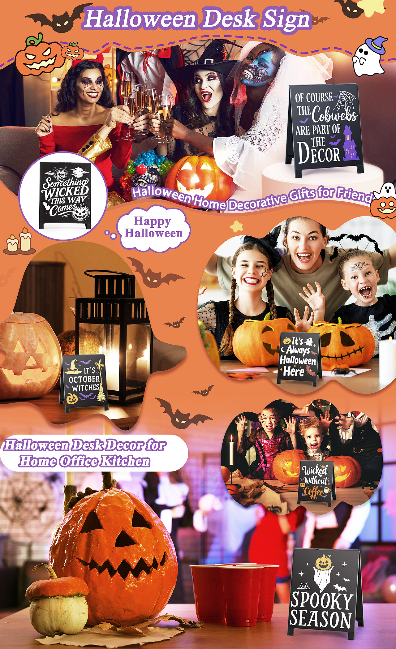 万圣节 黑色台牌高级A+