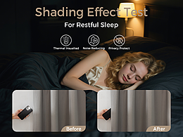 亞馬遜全遮光套桿窗簾