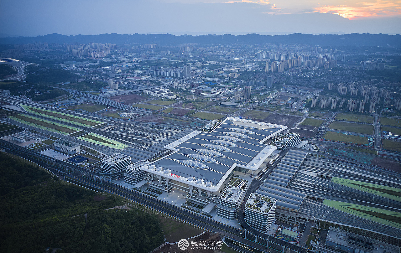 建筑摄影丨重庆东站（图ZMzk0NTIyMzAw） - 环境/建筑摄影 - 站酷设计师咏筑熠景建筑摄影原创素材 - 站酷ZCOOL