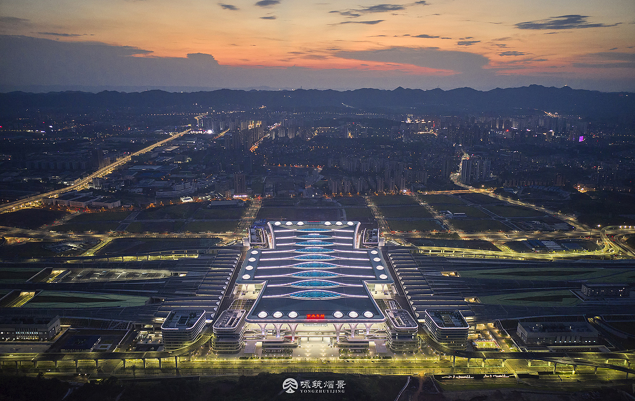 建筑摄影丨重庆东站（图ZMzk0NTIyMzE2） - 环境/建筑摄影 - 站酷设计师咏筑熠景建筑摄影原创素材 - 站酷ZCOOL