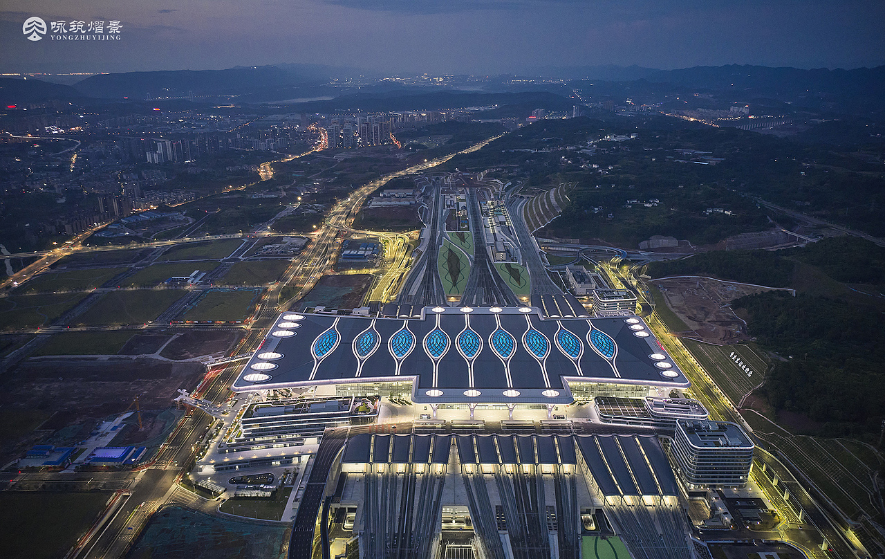 建筑摄影丨重庆东站（图ZMzk0NTIyNzEy） - 环境/建筑摄影 - 站酷设计师咏筑熠景建筑摄影原创素材 - 站酷ZCOOL