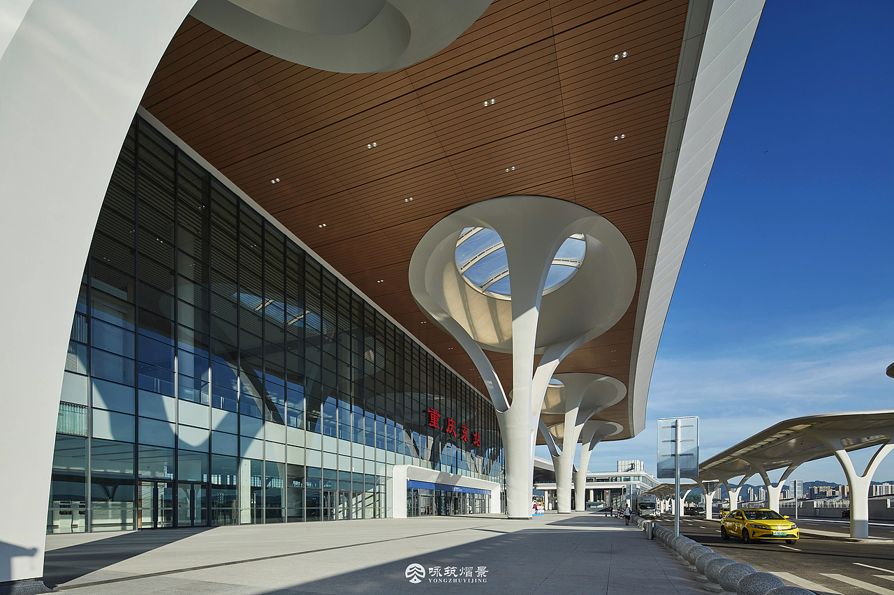 建筑摄影丨重庆东站（图ZMzk0NTIyMjg0） - 环境/建筑摄影 - 站酷设计师咏筑熠景建筑摄影原创素材 - 站酷ZCOOL