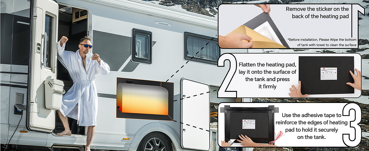 亚马逊 房车水箱加热器垫 主图 A+
