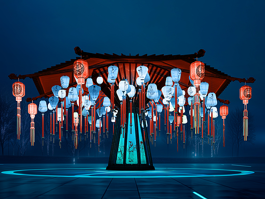 九宫灯伞 · 一盏入梦