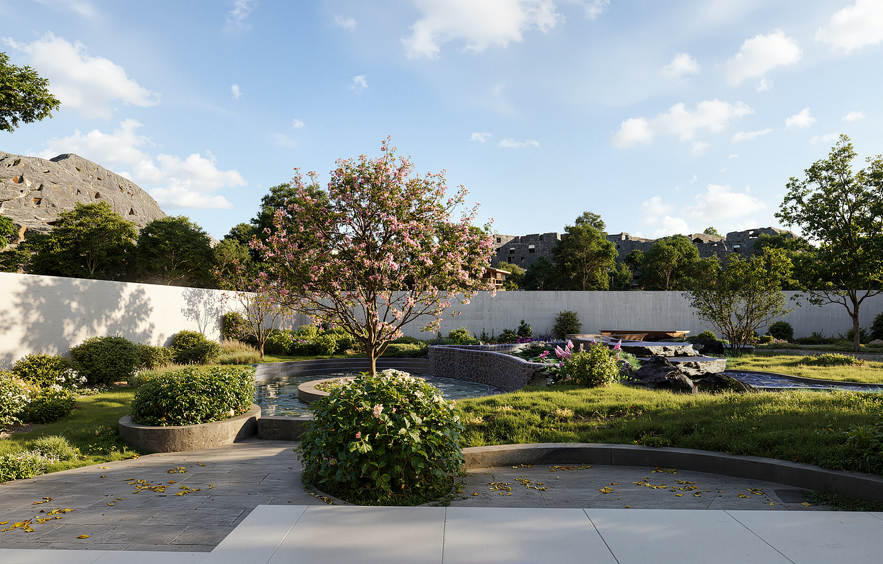 别墅庭院效果图---------焦先生