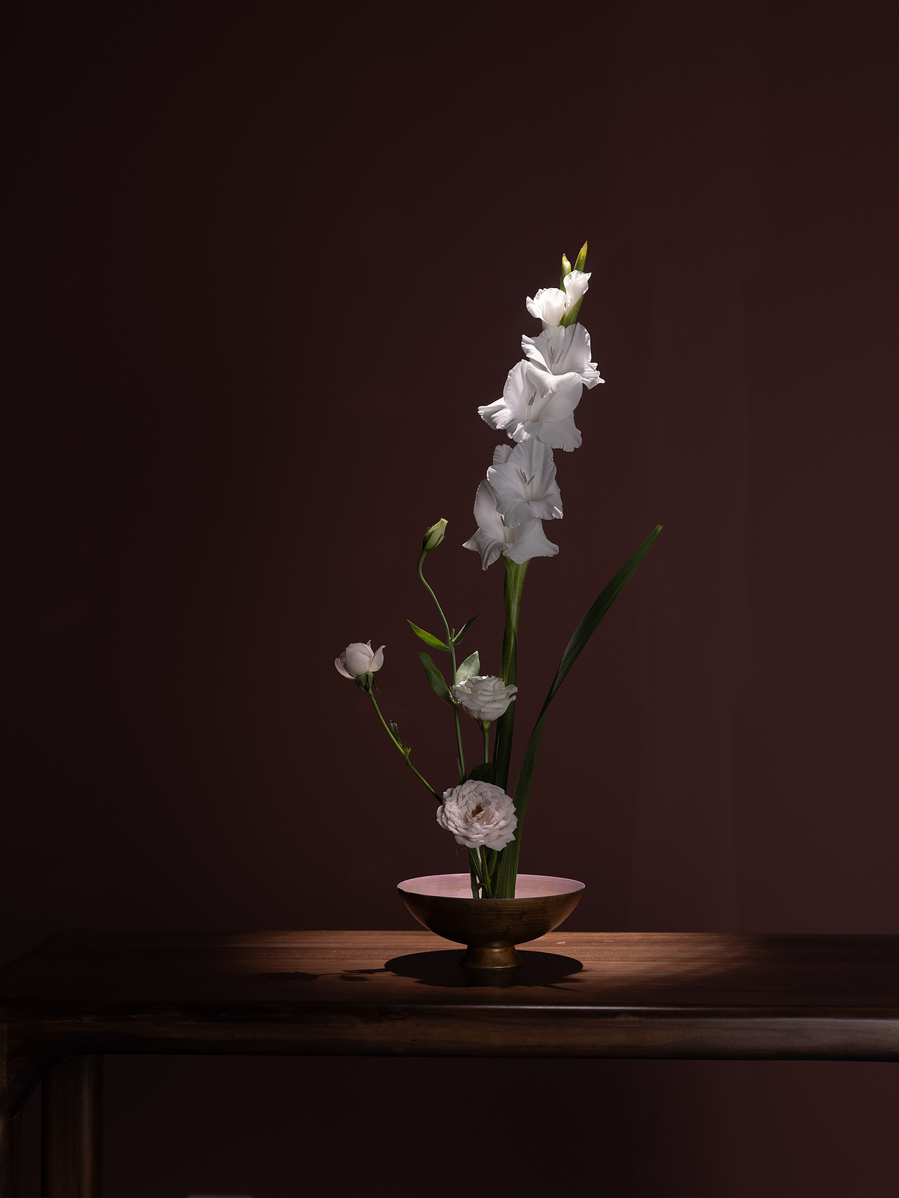 花与花器|漆器插花