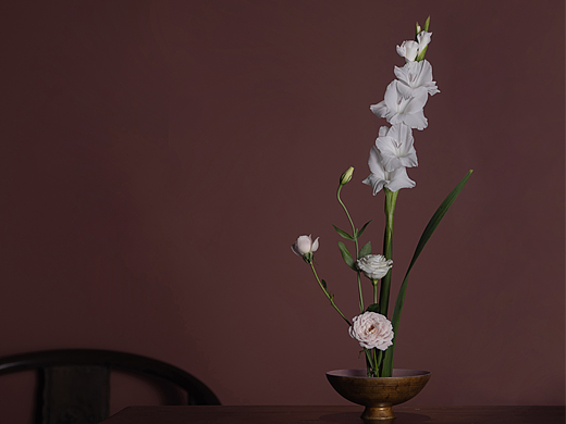 花与花器｜漆器插花