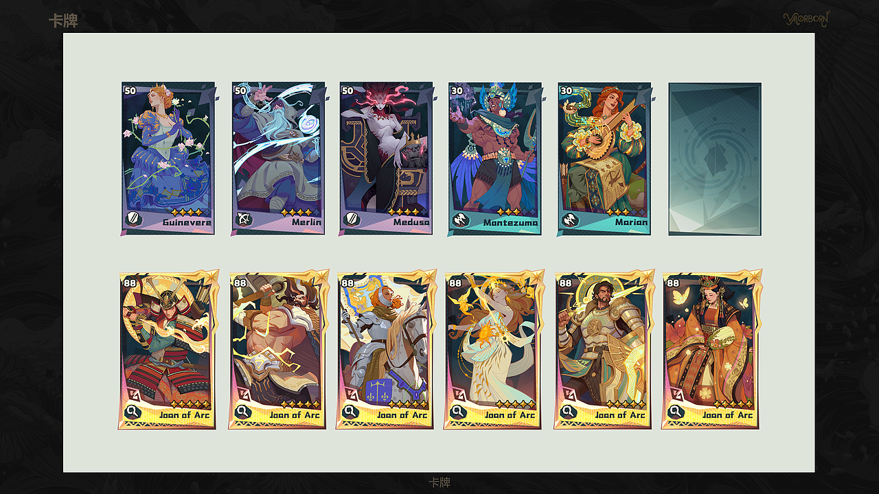 Low Poly扁平复古风格游戏UI设计