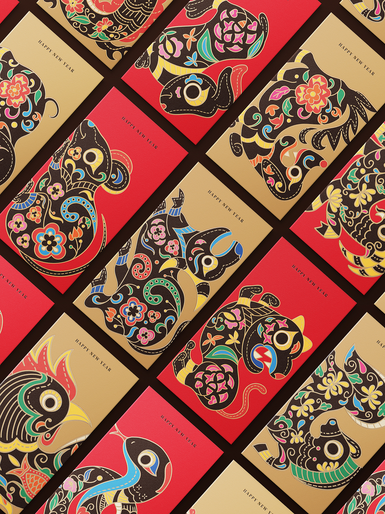 文创设计🟠贵州少数民族元素的十二生肖设计