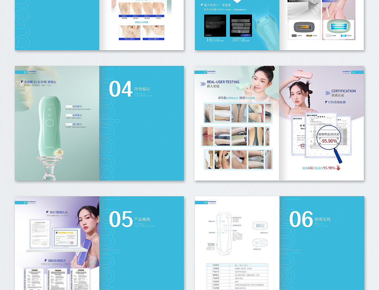 品牌书设计/脱毛仪产品