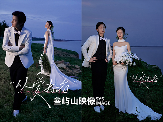 “靠近我 温暖我 完整我”海边电影感婚纱照