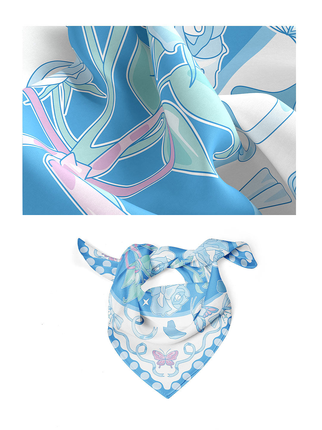 《月季》 原创丝巾设计（图ZMzk0NTc5NzA0） - 图案 - 站酷设计师仙贝sembei原创素材 - 站酷ZCOOL