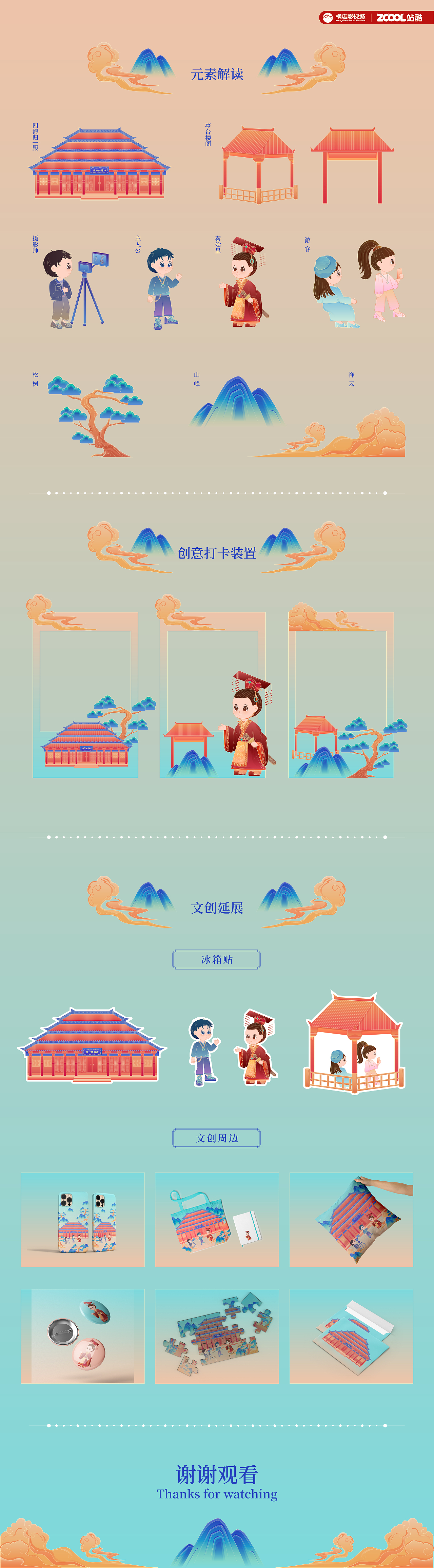 创意戏法秀-四海归一殿-穿越古今-文创设计