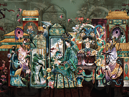 腐烂奢靡的花 · 中式怪诞