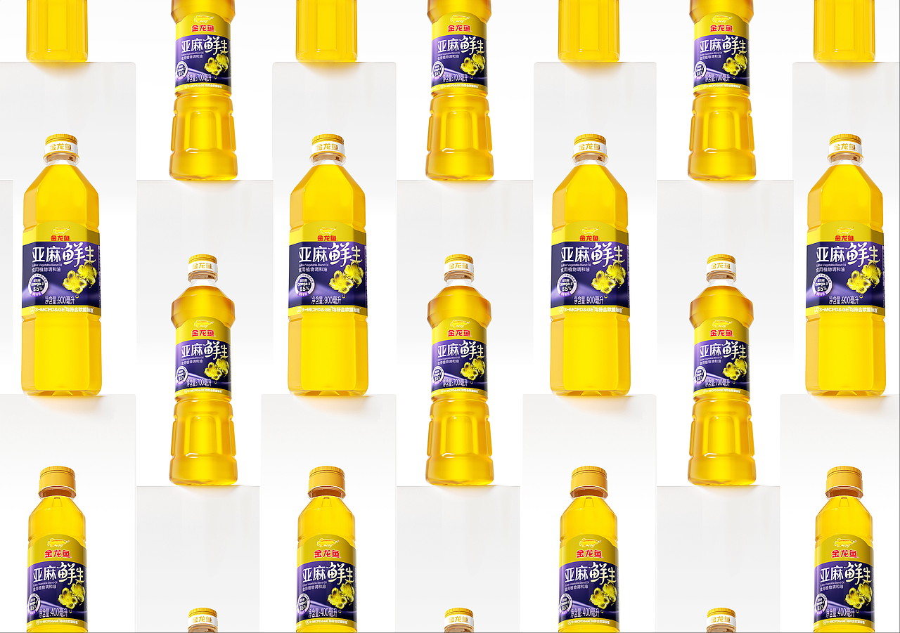 金龙鱼×戎鹤 | 鲜生系列调和油包装视觉升级