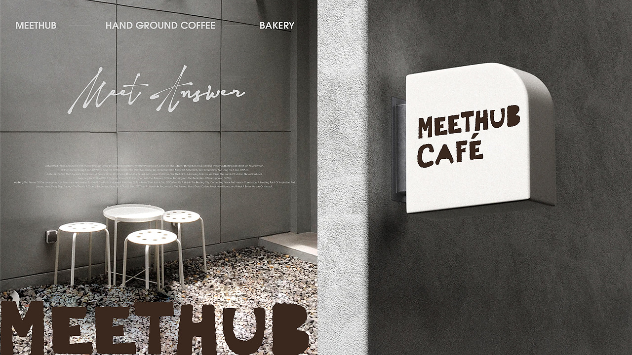 meethub cafe品牌设计（图ZMzk0NTkxMzIw） - 品牌 - 站酷设计师我是菠萝君原创素材 - 站酷ZCOOL