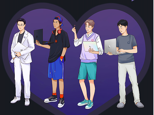 华硕a豆男友系列海报