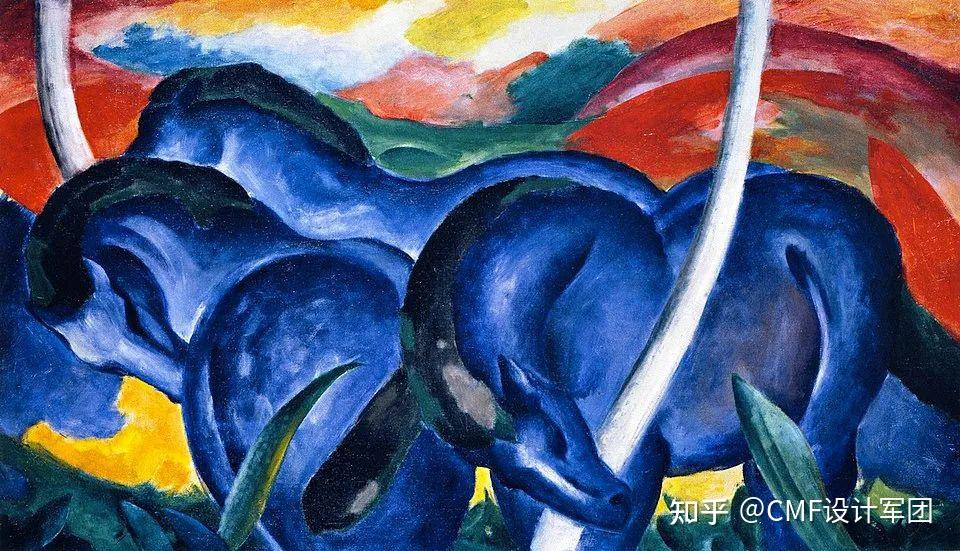 (马克作品《大蓝马》)