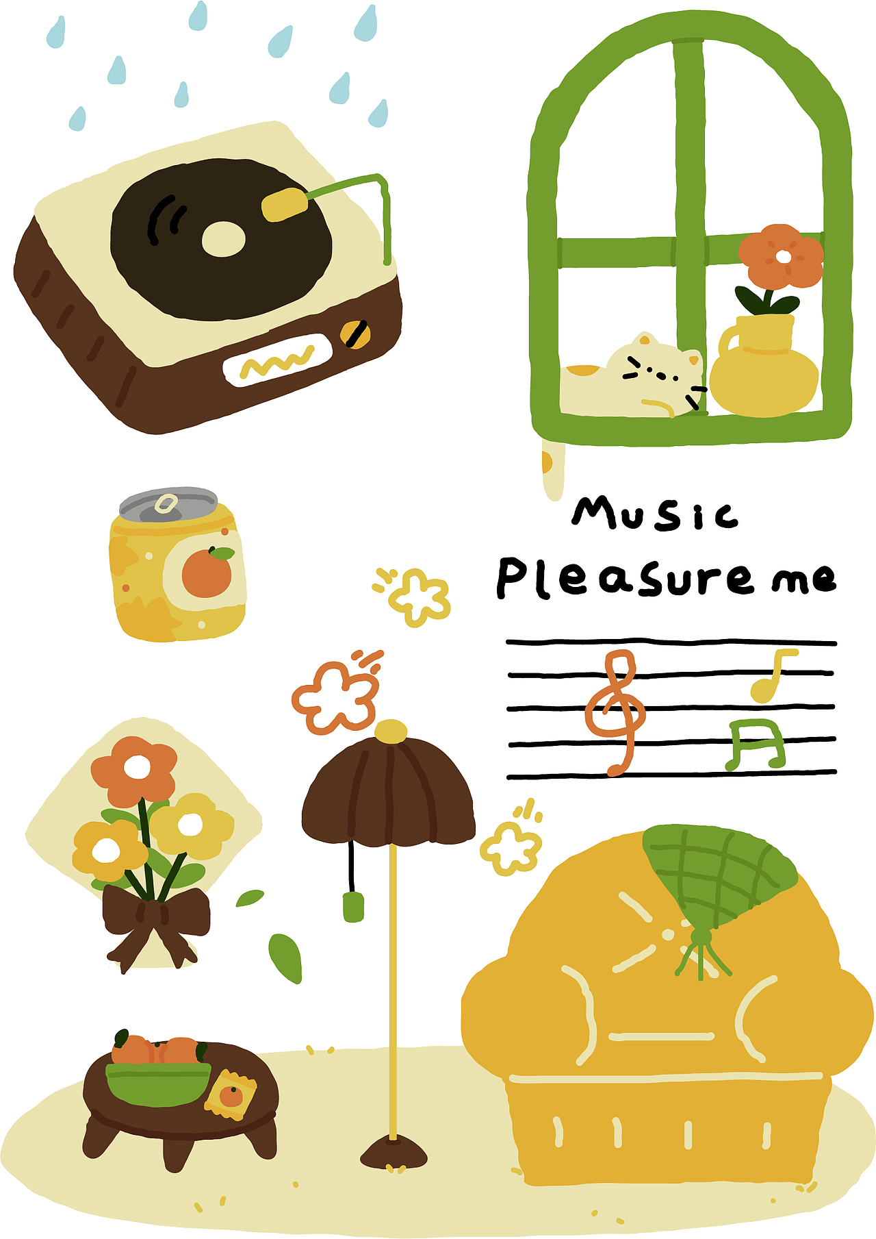 住在这里,我只想安静的听音乐