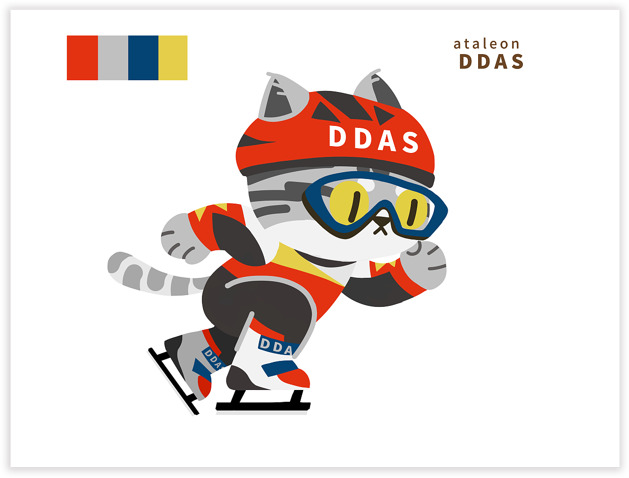 文创插画-运动小猫主题