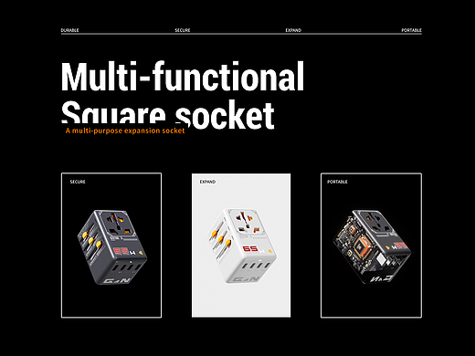 多功能插座渲染練習（個人主頁-ZNzIzNDUyOTI=） - 產(chǎn)品 - 站酷設計師小七朵吖原創(chuàng)素材 - 站酷ZCOOL