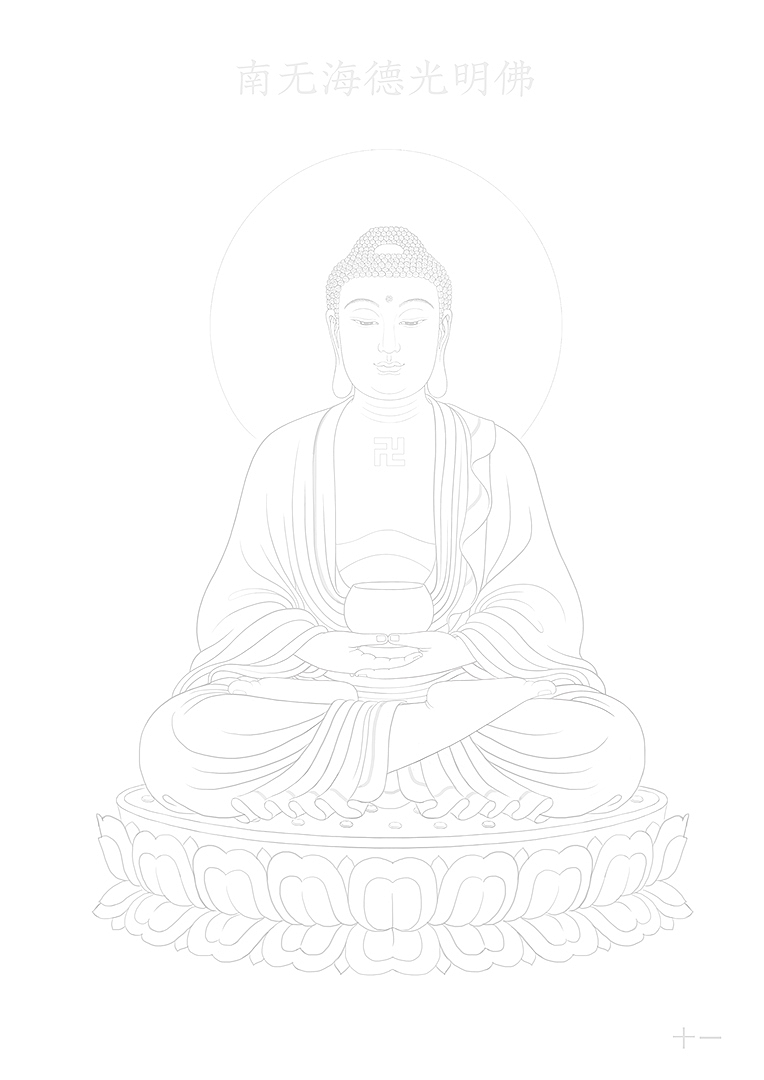  88佛手绘线稿1-88