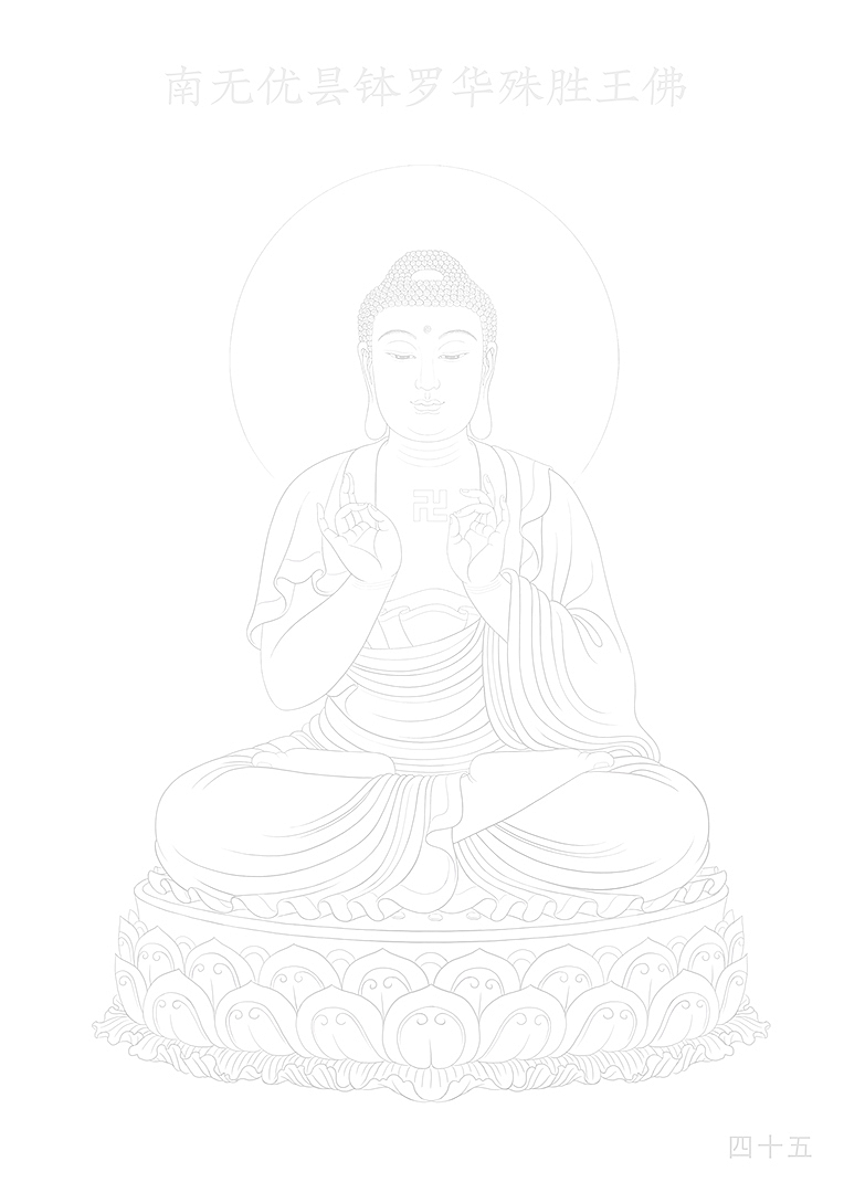  88佛手绘线稿1-88