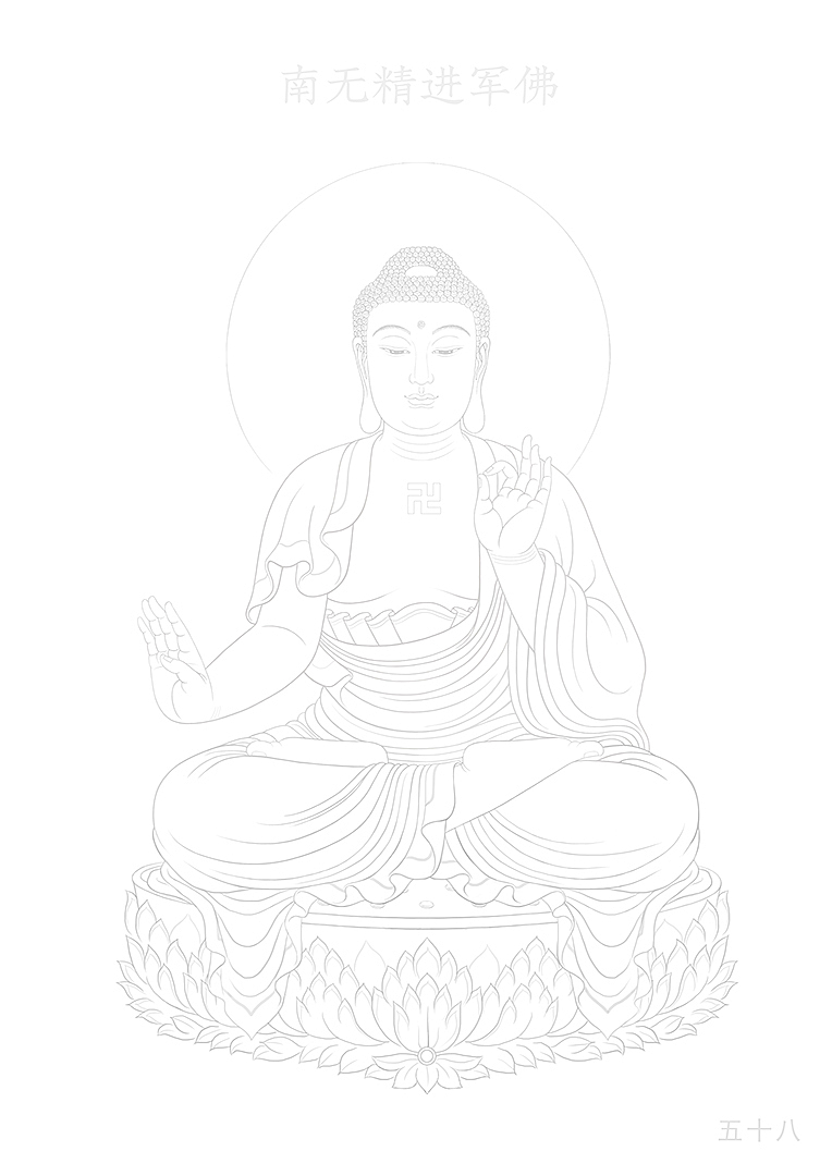  88佛手绘线稿1-88